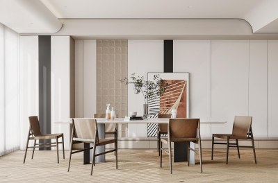 现代家居餐厅3D模型下载